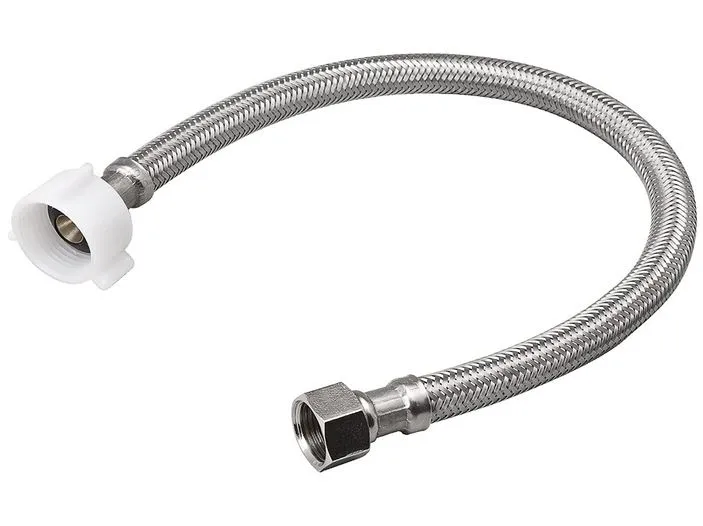 Hose Braided Cupc - 3/8 Snáithe Comhbhrúite Mná X 7/8 Píobán Leithris Snáithe Ballcock Mná